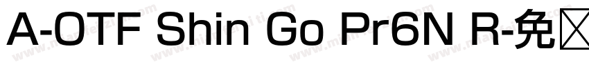 A-OTF Shin Go Pr6N R字体转换